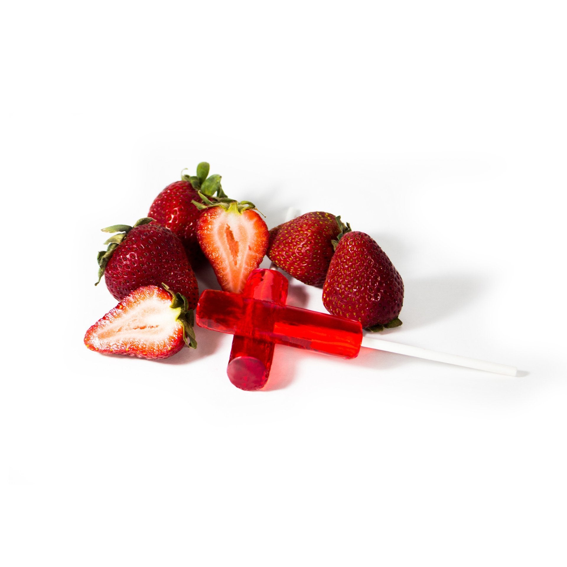Sucette à la fraise