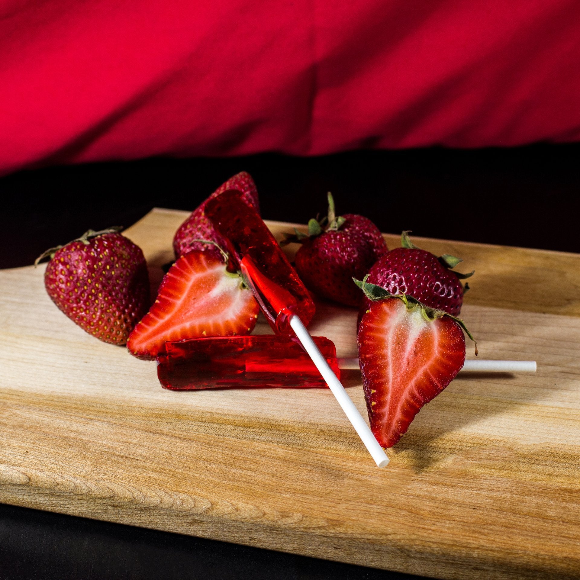Sucette à la fraise