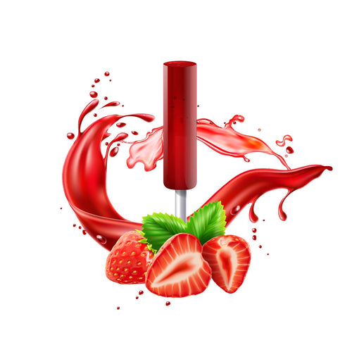 Sucette à la fraise