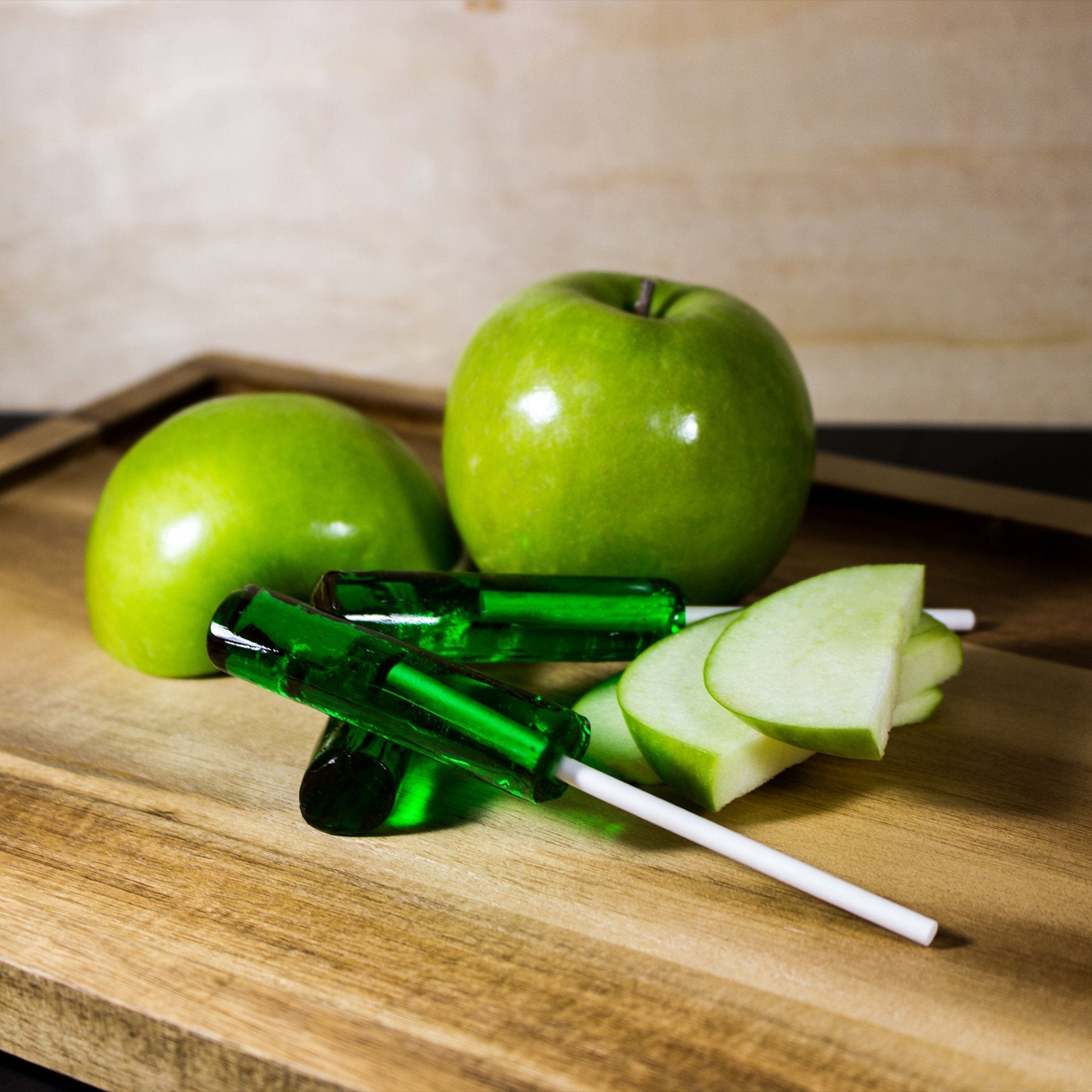 Sucette à la pomme verte