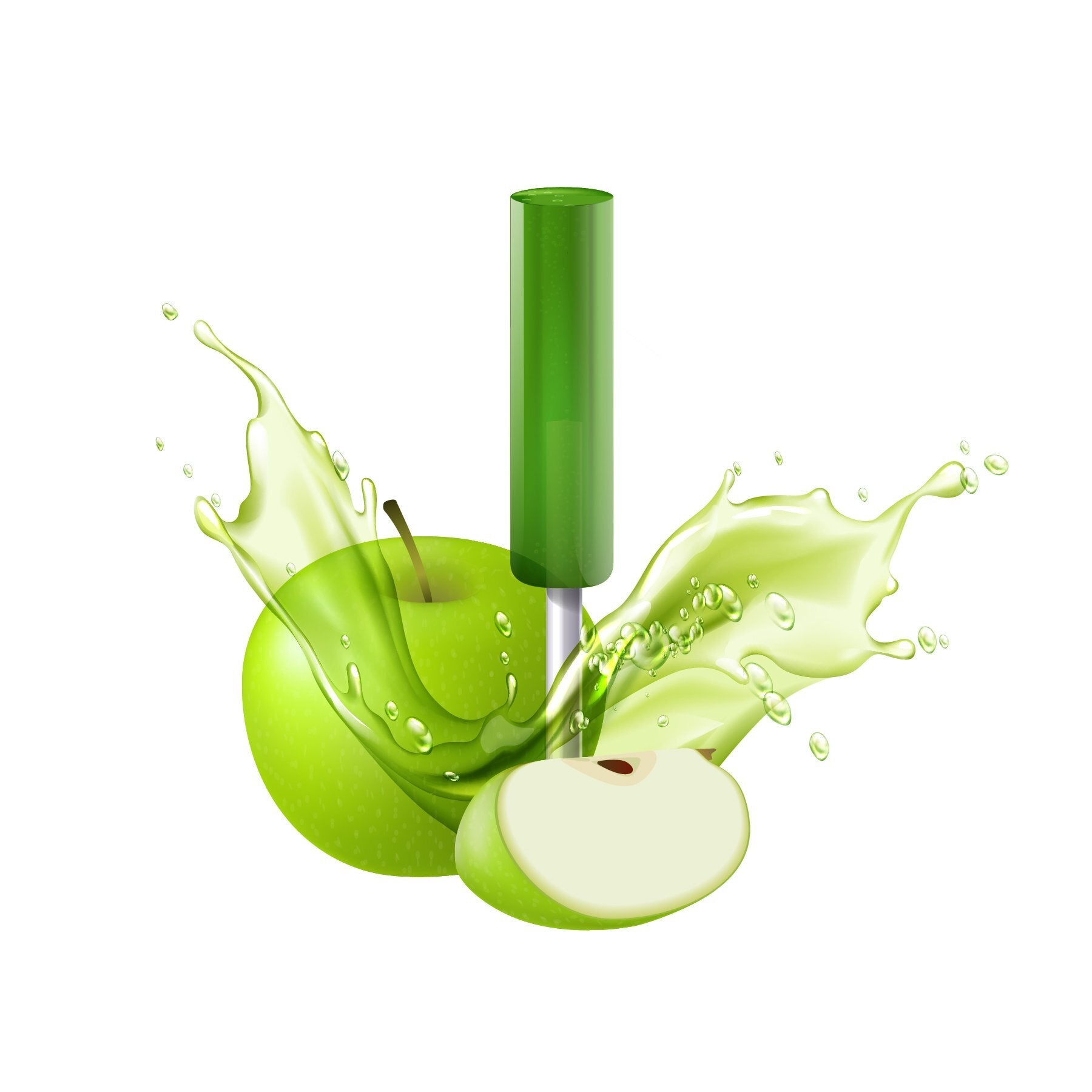 Sucette à la pomme verte